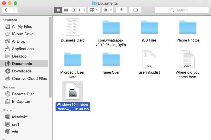 what is boot file called for windows 10 on mac